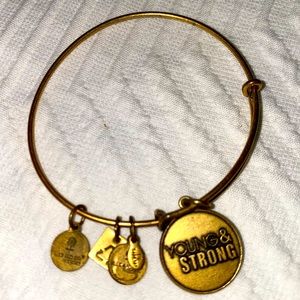 Alex and Ani Gold Young and Strong Bracelet